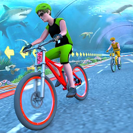 Underwater Stunt Bicycle Race