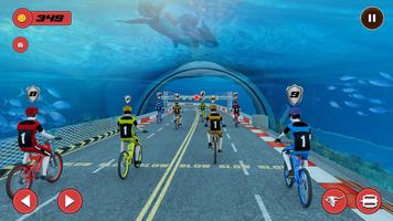 Underwater Stunt Bicycle Race ảnh chụp màn hình 1