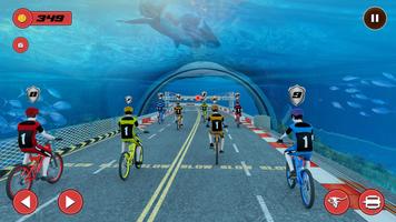 Underwater Stunt Bicycle Race 截图 1