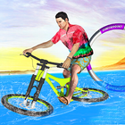 Bicycle Water Surfing Beach Stunts icon