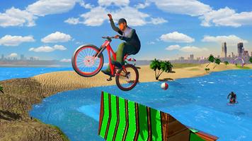 Bicycle Water Surfing Beach Stunts screenshot 2