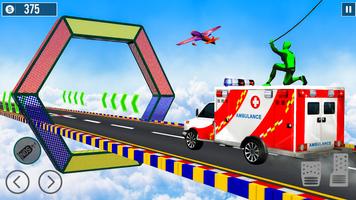 Krankenwagen-Stunt-Mega-Rampe Plakat
