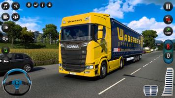 Parkir simulator truk Euro poster