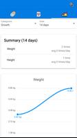 Baby Growth Tracker imagem de tela 2