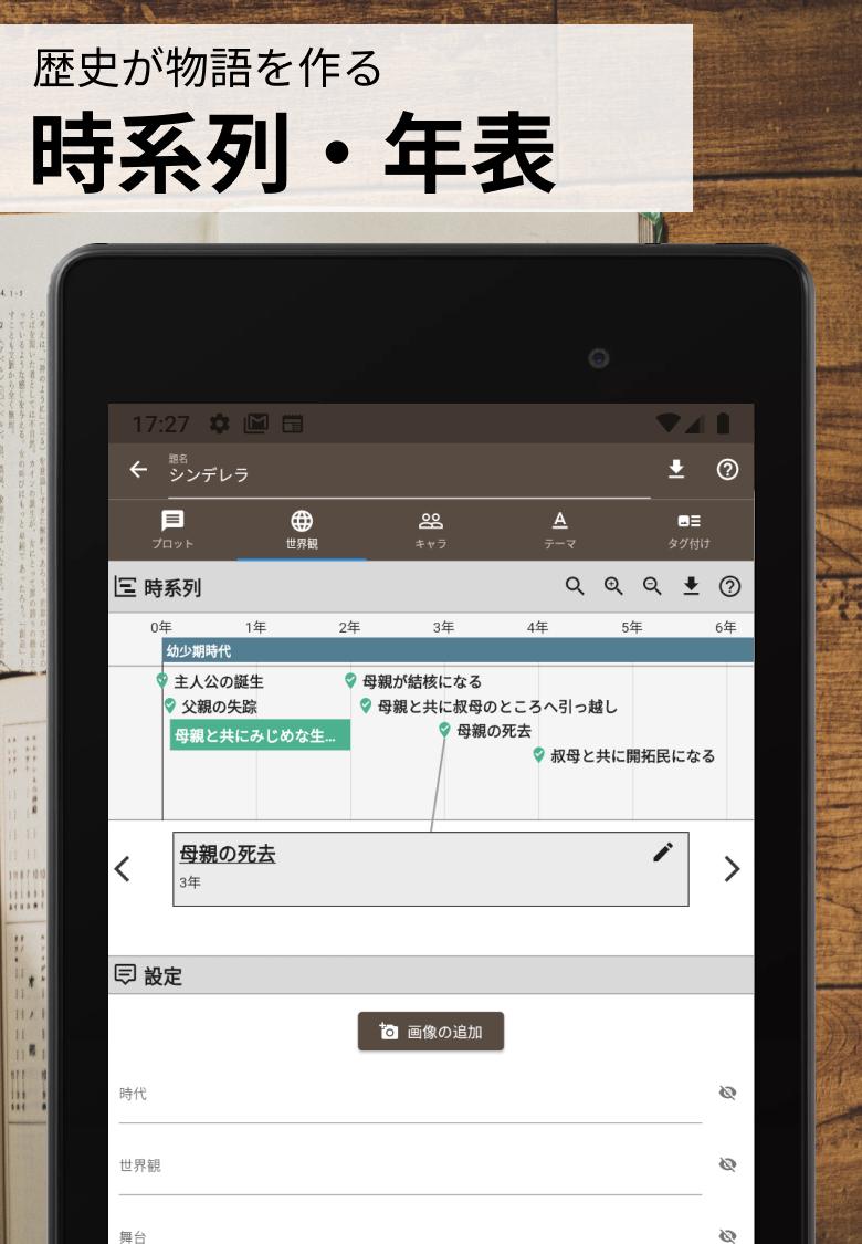 Android 用の ストーリープロッター 小説 マンガ 映像の脚本をネタから作れる創作アプリ Apk をダウンロード