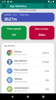 App statistics:  App Usage-poster