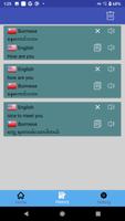 English Burmese Translator | Burmese Dictionary capture d'écran 1