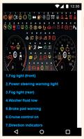 TOYOTA DASHBOARD WARNING LIGHTS โปสเตอร์