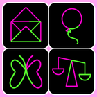 One Line Drawing: IQ Test icon