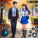 High School Love Anime Story APK