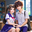High School Love Anime Girls APK