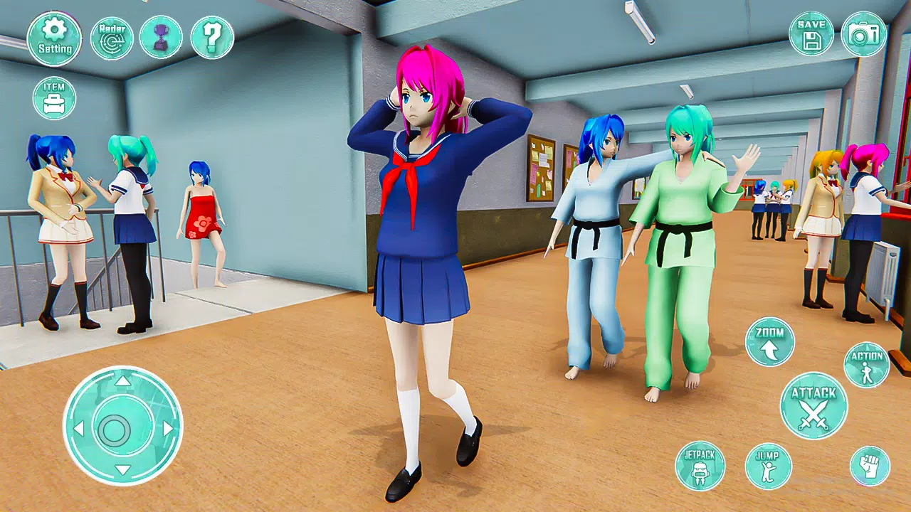 Jogo 3D de professor de anime para escola secundária - divertido jogo de  simulador de anime para meninas::Appstore for Android