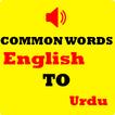 Common Words English to Urdu 2021