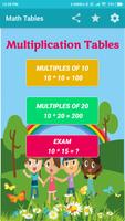 Maths Multiplication Table 2019 poster