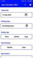 Age Calculator 2021 پوسٹر