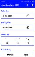 Age Calculator 2021 اسکرین شاٹ 2