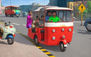 Indian Tuk Tuk Auto Rickshaw Affiche