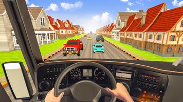 Racing in Bus - Bus Games 3D capture d'écran 3
