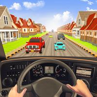 Racing in Bus - Bus Games 3D capture d'écran 2