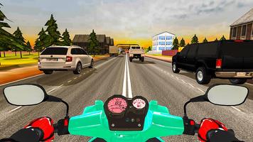 Highway Traffic Rider - 3D Bik plakat