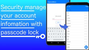 Password manager like notepad Affiche