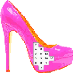 Coloring Book 2019 Girl Shoes Pixel Art APK download
