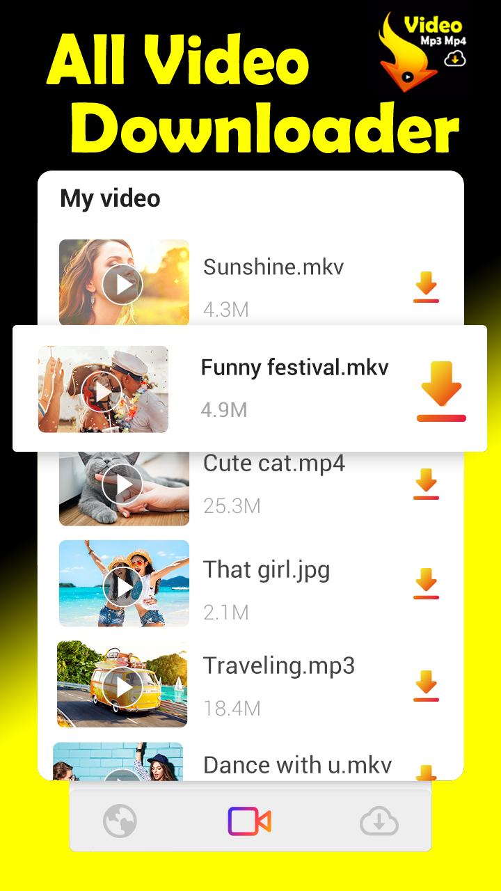 All Video Mp3 Mp4 Downloader APK pour Android Télécharger