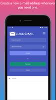 Temporäre E-Mail-Adressen - LuxusMail Screenshot 1