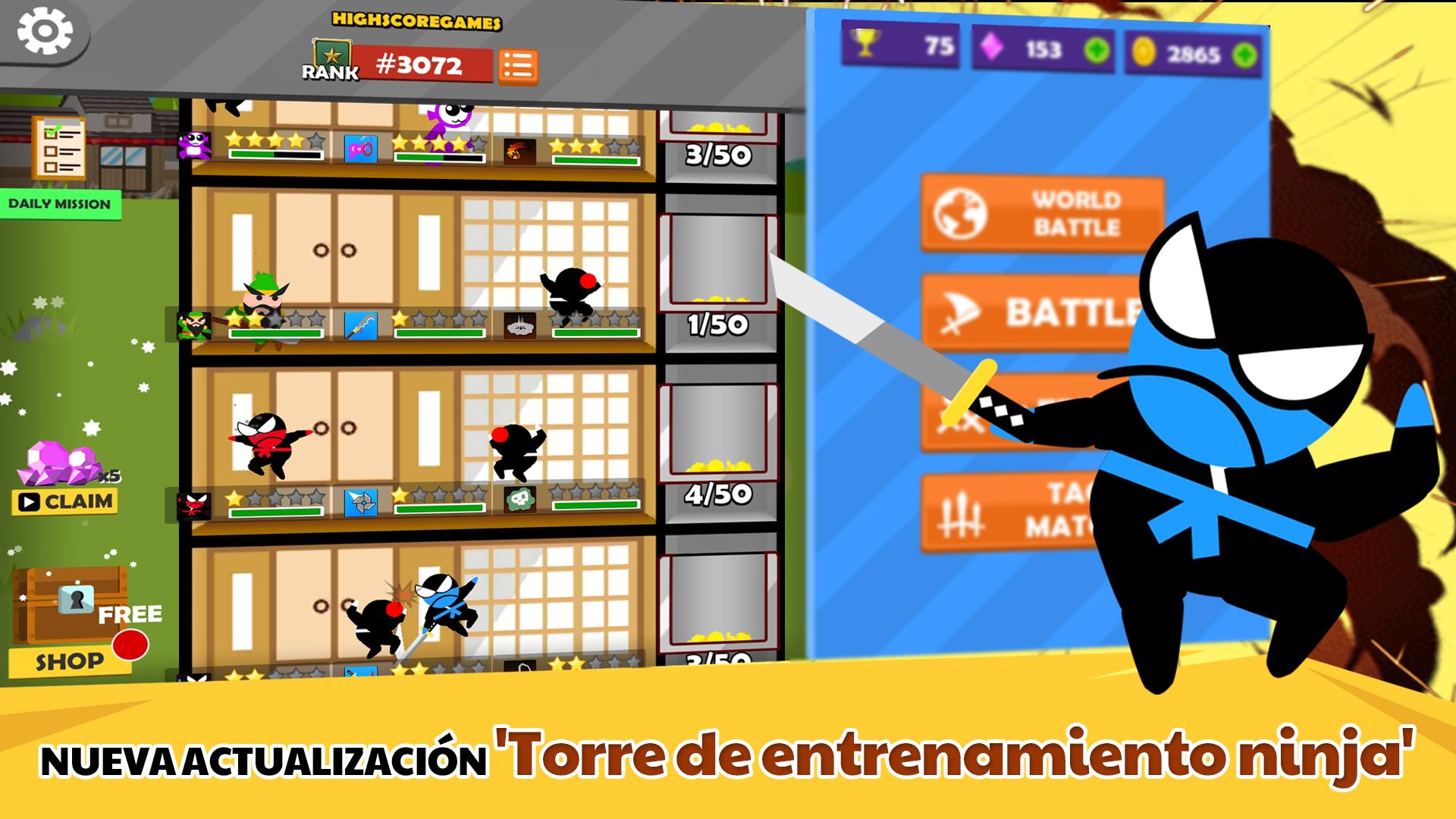 Salta Ninja Batalla 2 Jugador Con Amigos For Android Apk - roblox jump hack 2019 roblox free ninja animation