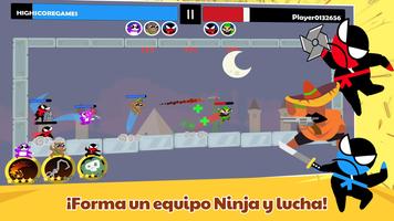 salta ninja batalla 2 jugador captura de pantalla 2