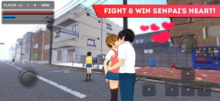 Anime School Simulator captura de pantalla 1