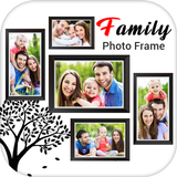 Familie fotolijst-icoon