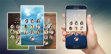 照片鍵盤鎖屏