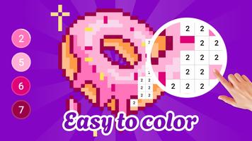 Pixel Art – Malen nach Zahlen Plakat