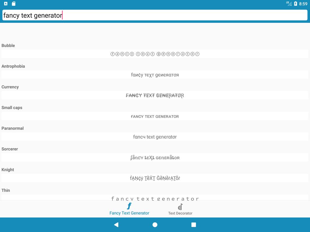cool fonts for instagram facebook twitter for android apk - instagram fonts generator igfontsio