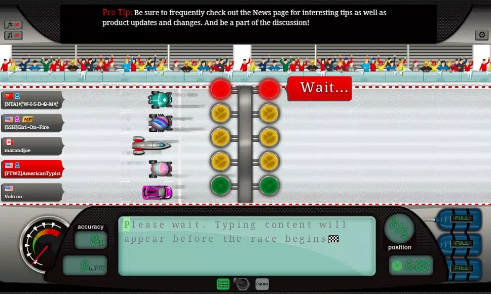 Play Nitro Type! An Amazing Typing Racing Game!!! 