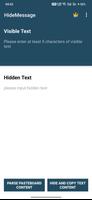 Hide Message : Secret text اسکرین شاٹ 1