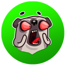 Doug the Angry Pug Sticker for WAStickers APK