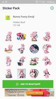 Bunny Funny Sticker for WhatsApp poster