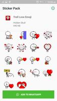 Troll Love Sticker for WhatsApp imagem de tela 1