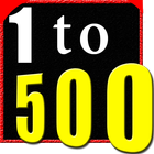 1 to 500 number counting game icône