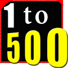 1 to 500 number counting game Zeichen