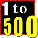 1 to 500 number counting game Zeichen