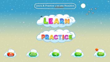 Learn 1 - 100 numbers for kids Affiche