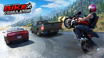 Highway Traffic Bike Simulator imagem de tela 3