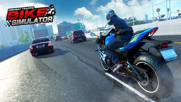 Highway Traffic Bike Simulator imagem de tela 1