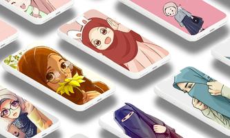 Girls Hijab Wallpapers HD Affiche