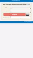 Body Surface Area Calculator screenshot 2