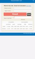 Waist-to-Hip Ratio Calculator poster
