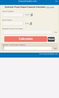 Hydraulic Pump OP Capacity Cal poster
